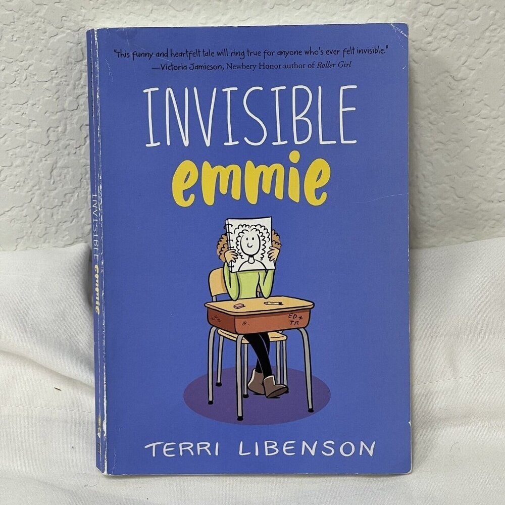 Invisible Emmie Paperback Libenson Terri Illustrated Graphic EUC Childrens Book